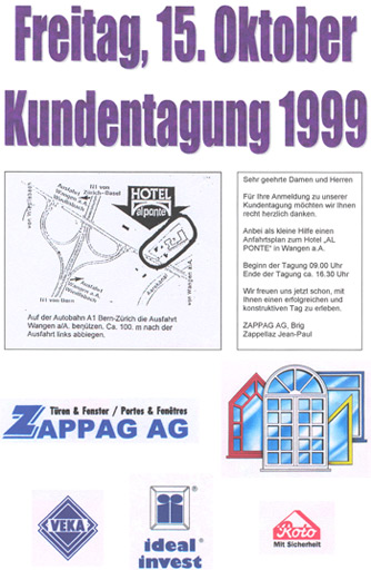 Kundentagung 1999